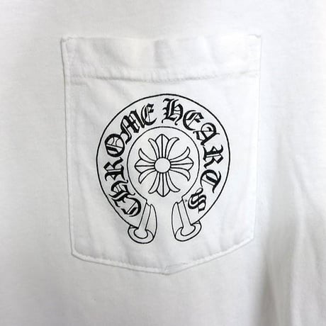 Chrome Hearts Las Vegas Exclusive Floral Sleeve Horseshoe Pocket Long Sleeve T-Shirt#103846