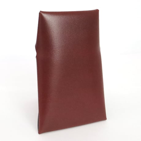 HERMES Bastia Coin Purse Boxcalf Leather Rouge H #19746