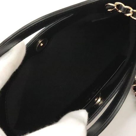 CHANEL 31 Nano Shoulder Bag Quilted Shiny Calfskin Black #20234
