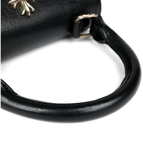 Chrome Hearts DOG ADAMS Small CH Cross Handbag Black #104145