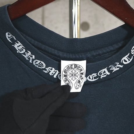 Chrome Hearts Vintage Neck Logo Scroll Label T-Shirt #31831