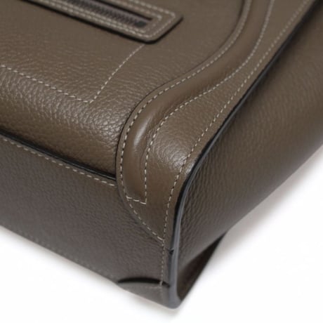 CELINE Nano Luggage Tote Bag Leather Souris #75601