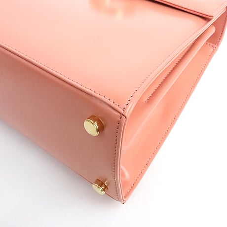 Salvatore Ferragamo Ganchini Top Handle Handbag Calfskin Leather Pink #19739