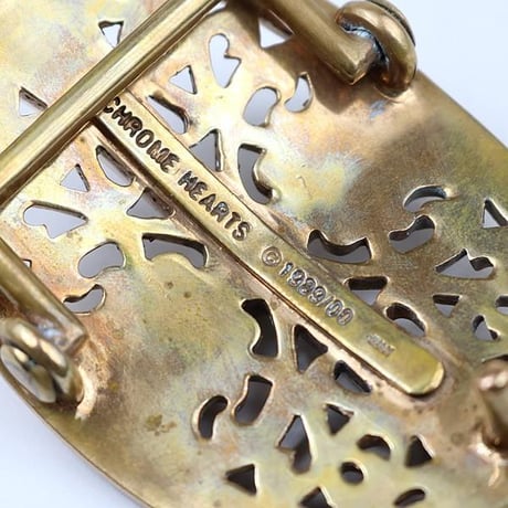 【￥2,499,900】 Chrome Hearts 1.5" Classic Oval Cross Belt Buckle Bronze #103924