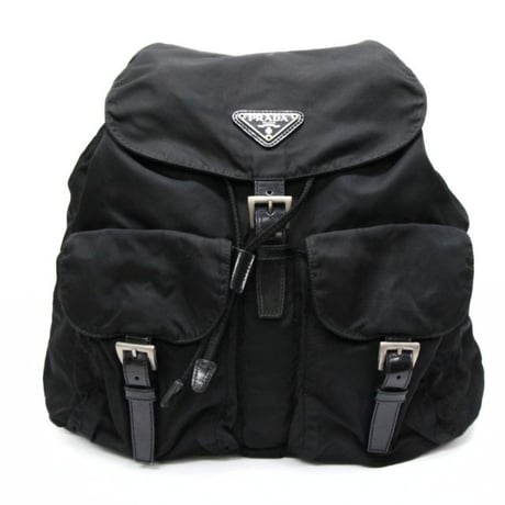 PRADA Backpack Nylon Black #76210