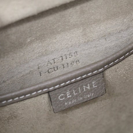 CELINE Nano Luggage Tote Bag Leather Souris #75604