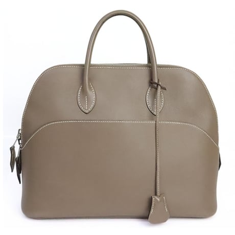 HERMES Bolide 1923 30 Handbag Swift Leather Etoupe #19510