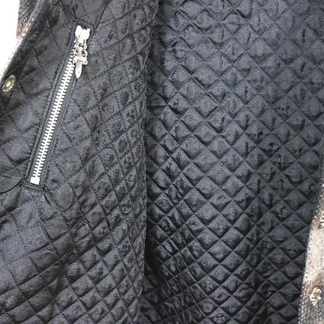 Chrome Hearts Plaid Wool CPO Shirt Jacket Leather Trim Cross Button #103835