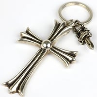 Chrome Hearts Large Cross Split Dagger Keyring #31444