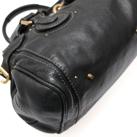Chloe Paddington Handbag Leather Black #76385
