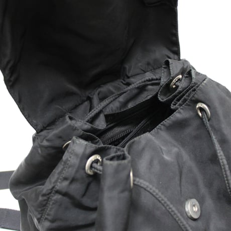 PRADA Backpack Nylon Black #76210