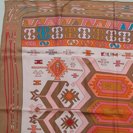HERMES Carre 90 Silk 100% Scarf Stole "KILIM" #76494
