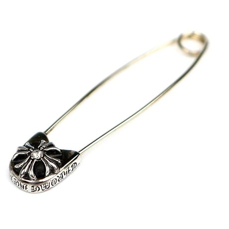 Chrome Hearts Safety Pin Large 1P Diamond Charm #104226