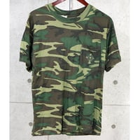 Chrome Hearts Vintage CH Cross Embroidery Camo Pocket T-Shirt #31765