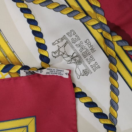 HERMES Carre 90 Silk 100% Scarf Stole "GRANDE TENUE" #76526