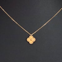 Van Cleef＆Arpels Sweet Alhambra Pendant Necklace 18K Pink Gold ＃20293