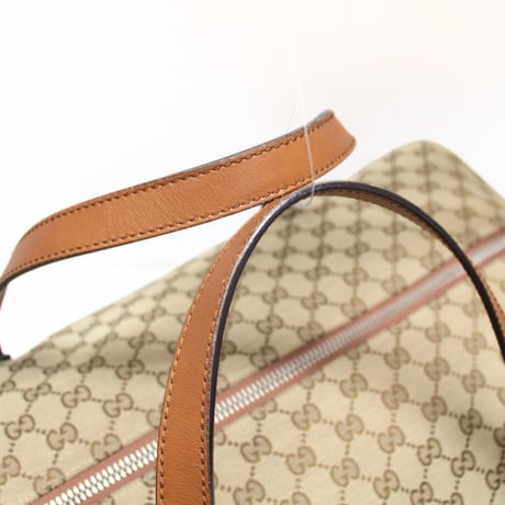 GUCCI Boston Bag GG Canvas Beige Brown #75302