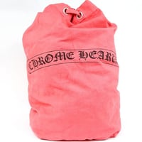 Chrome Hearts Scroll Label Print Canvas Laundry Bag Duffle #103725