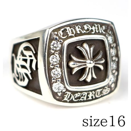 Chrome Hearts Large Champion Ring Pave Diamonds #103805