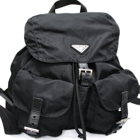PRADA Backpack Nylon Black #75702