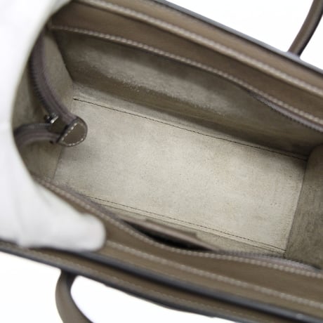 CELINE Nano Luggage Tote Bag Leather Souris #75605