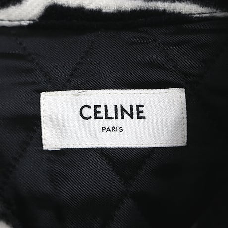 CELINE by Hedi Slimane 21AW TEEN KNIGHT POEM Zebra Denim Jacket #31581