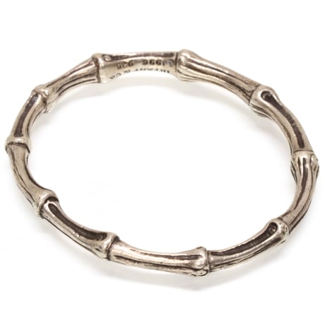 TIFFANY＆Co. Bamboo Bangle Bracelet Sterling Silver 925 #73364