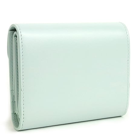 CELINE Triomphe Wallet Calfskin Light Blue #19667
