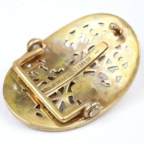 【￥2,499,900】 Chrome Hearts 1.5" Classic Oval Cross Belt Buckle Bronze #103924