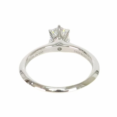 Tiffany & Co. Solitaire Engagement Ring Platinum Diamond #20065