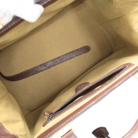 GUCCI Doctor Bag Leather Brown #75846