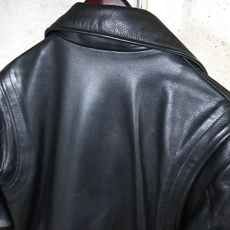 Chrome Hearts Basic Moto Leather Biker Riders Jacket Black  ＃103804