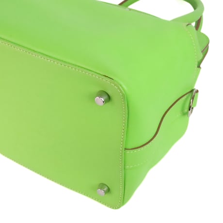 HERMES Toolbox 20 Handbag Swift Leather Apple Green #19978