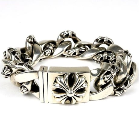 Chrome Hearts Fancy Link Large BOX ID Bracelet 13 Links #104801