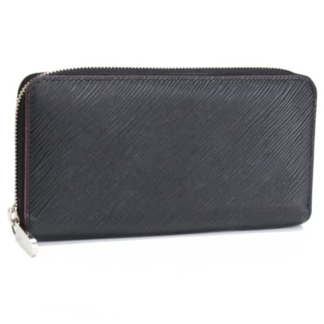 Louis Vuitton Zippy Wallet Epi Leather Black Hot Pink M64838 #75678