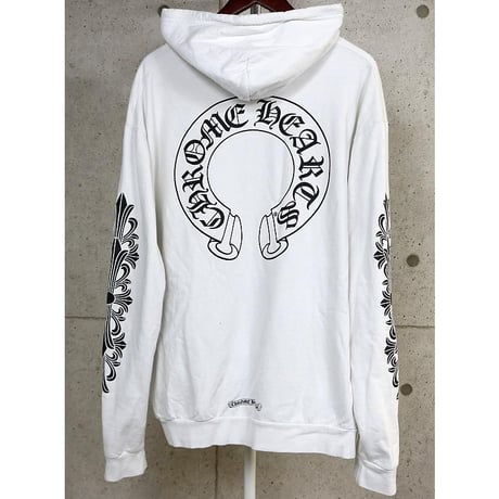 Chrome Hearts Horseshoe Floral Cross Sleeve Zip Up Hoodie #103729