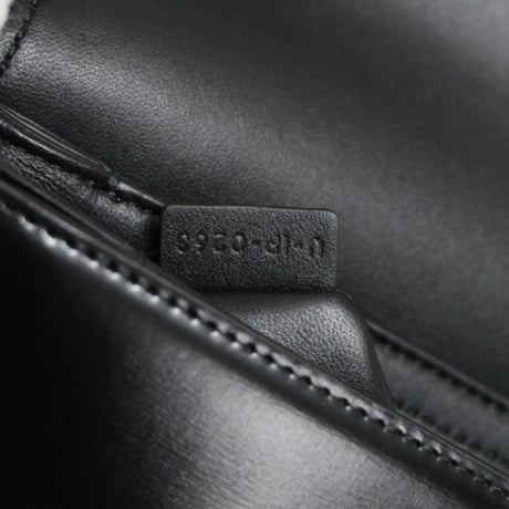 CELINE Teen Triomphe Shoulder Bag Calf Leather Black #75952