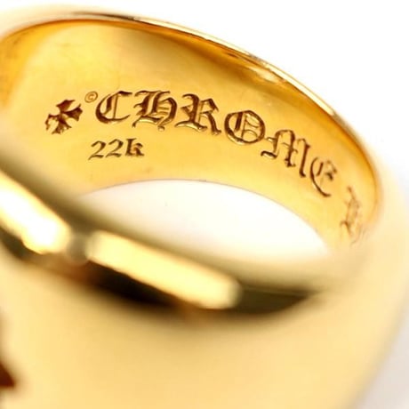Chrome Hearts 22K Negative Space CH Plus Ring #104774