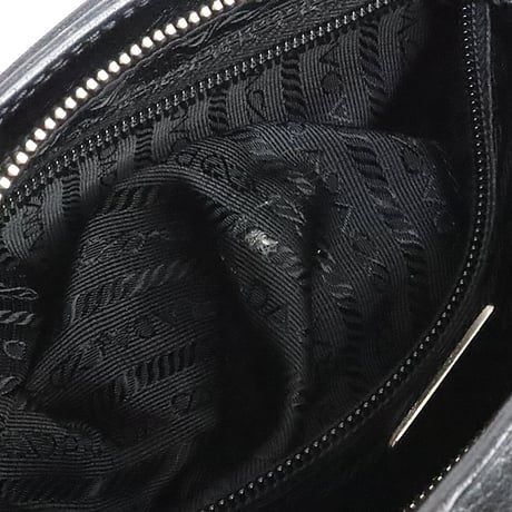 PRADA Tote Bag Leather Black #20046