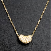 TIFFANY＆Co. Bean Diamond Necklace 18K Yellow Gold #19670