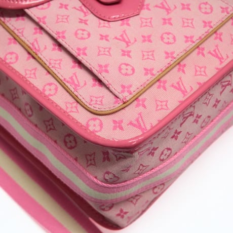 Rare! Louis Vuitton Sac Mary Kate 48H Messenger Bag Monogram Mini Lin Pink M92932 #76411