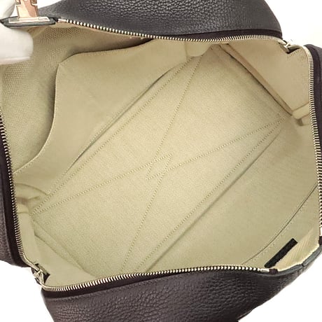 HERMES Victoria 35 Handbag Taurillon Clemence Leather Prune #20216