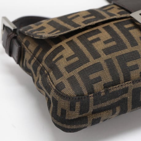 FENDI Mamma Baguette Bag Zucca Canvas ＃75813
