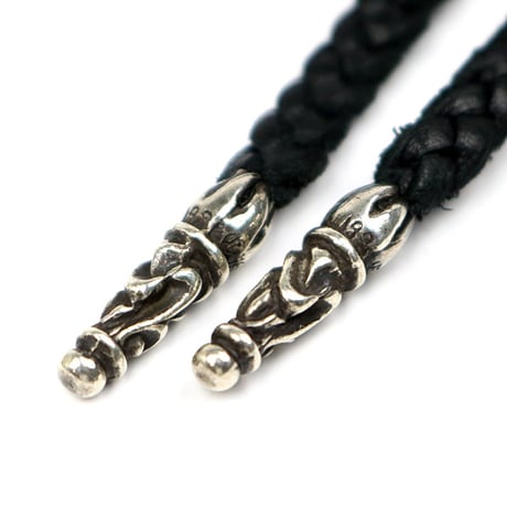 Chrome Hearts Leather Braid Necklace #31781