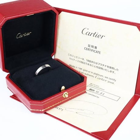 Cartier Mini Love Ring 18K White Gold 750 #31027