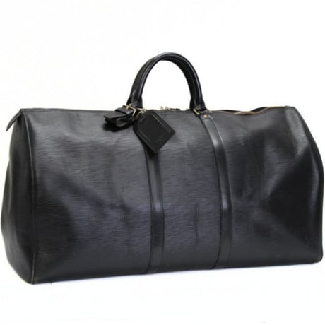 Louis Vuitton Keepall 55 Boston Bag Epi Leather Black M59052 #75722