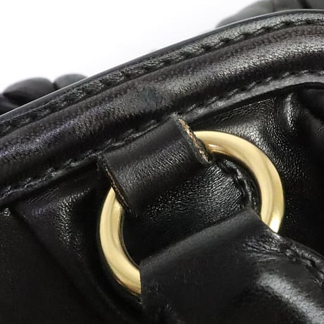 Miu Miu Matelasse Handbag Nappa Leather Black #20050