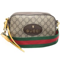 GUCCI Neo Vintage Messenger Bag GG Canvas Beige #76131