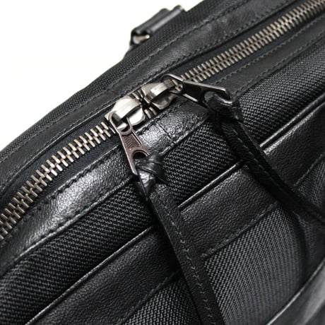 BALENCIAGA Briefcase Nylon Leather Black ＃76408
