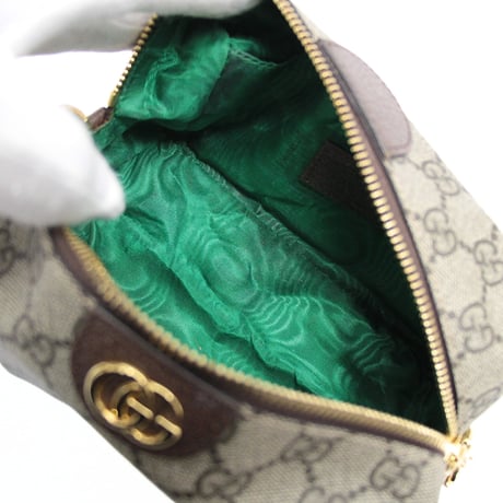 GUCCI Cosmetic Pouch Ophidia GG Canvas Beige #76725